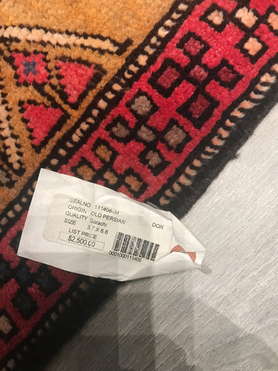 Persian old Hamadan Hand Knotted Wool 4x6