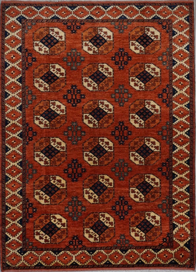 Pakistan Tribal Bokara Hand Knotted Wool 7x10