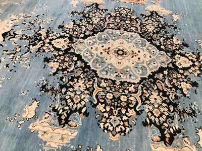 Pakistan Tabriz Hand Knotted Wool 9x12