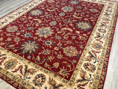 India Ziegler Hand Knotted Wool 9x12