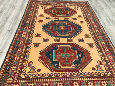 Pakistan Kazak Hand Knotted Wool 7x9