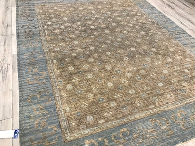 India jaipur Artisan Hand Knotted Wool 8x10