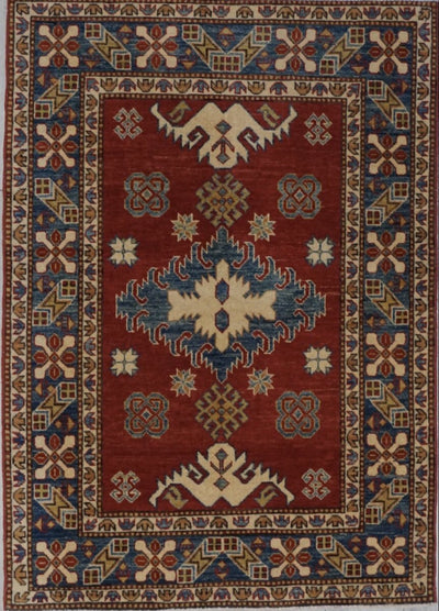 Pakistan Kazak Hand Knotted Wool 4x5