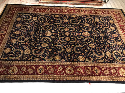 India Jaipur Hand Knotted wool 12x18