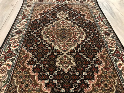 India Tabriz Mahi Hand Knotted Wool & Silk 2x3