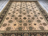Pakistan Tabriz Hand Knotted Wool 9x12