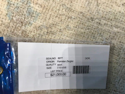 Pakistan Ziegler Hand Knotted Wool 8x10