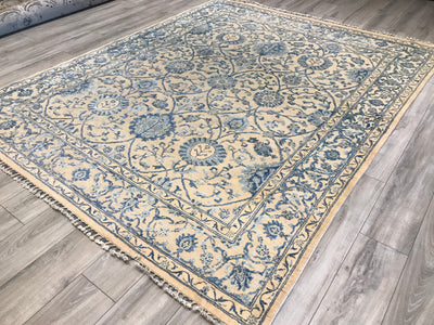 Pakistan Ziegler Hand Knotted Wool & Silk 8x10