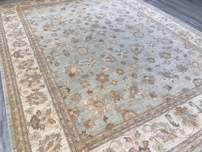 Pakistan Ziegler Hand Knotted Wool 9x12