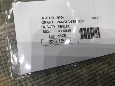 Pakistan Ziegler Hand Knotted Wool 8x10