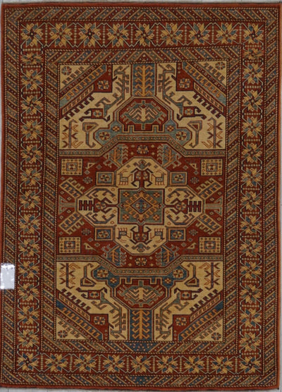 Pakistan Kazak Shirwan Hand Knotted Wool 5x7