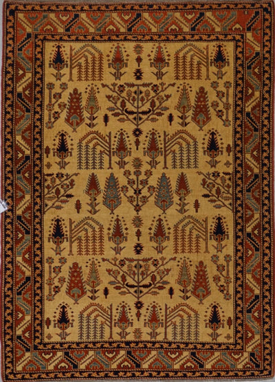 Pakistan Shirwan Kazak Hand Knotted Wool 5x7