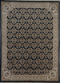 India French Hand Knotted Wool & Silk 8X10