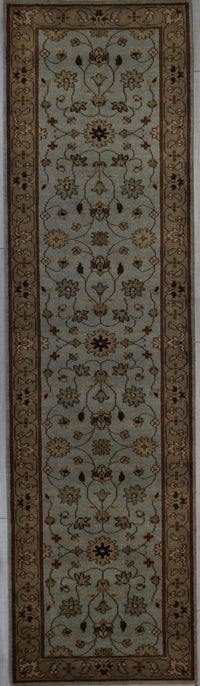 India Agra Hand Knotted Wool 3X10