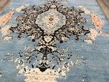 Pakistan Tabriz Hand Knotted Wool 9x12