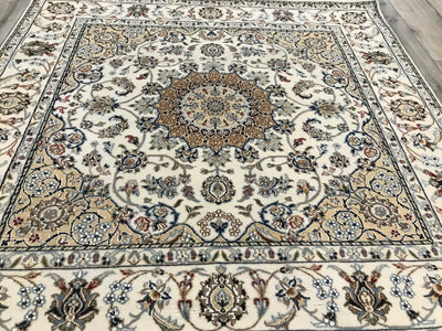 India Nain hand Knotted wool &Silk 5x5