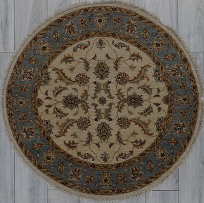 India Ziegler Hand Knotted Wool 4x4