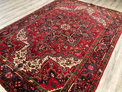 Persian Heriz Antique Hand Knotted Wool 8x10
