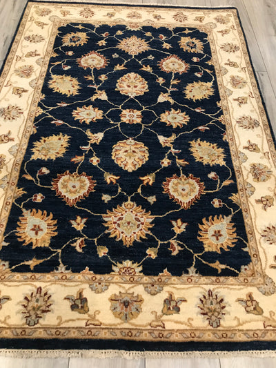 India Ziegler Hand Knotted Wool 4x6