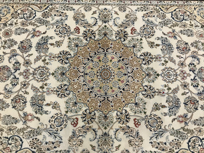 India Nain Hand Knotted Wool & Silk 6x9