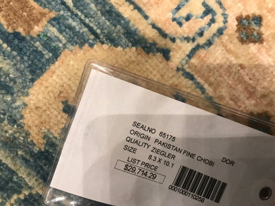 Pakistan Ziegler Hand Knotted Wool 8x10