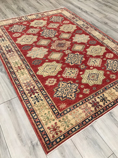 Pakistan Kazak Shirwan Hand Knotted Wool 5x7