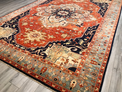 Pakistan Heriz Hand Knotted Wool 10x14