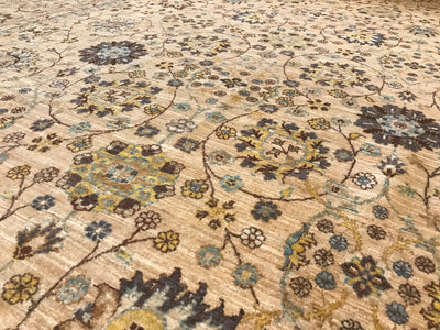 Pakistan Ziegler Hand Knotted Wool 9x12