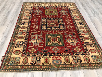 Pakistan Kazak Hand Knotted Wool  6x8