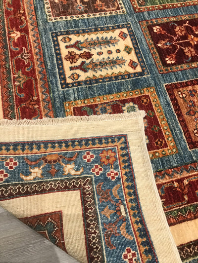 Pakistan Bakterie Ziegler Hand Knotted Wool 9x12