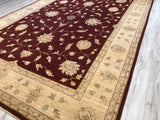 India Ziegler Hand Knotted Wool 10x14