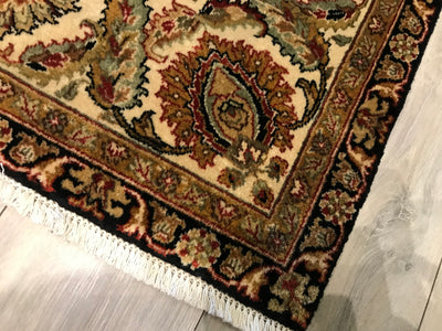 India Tabriz Hand Knotted Wool 6x9