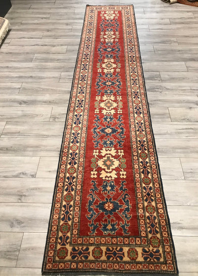 Pakistan Kazak Hand Knotted Wool 3x13