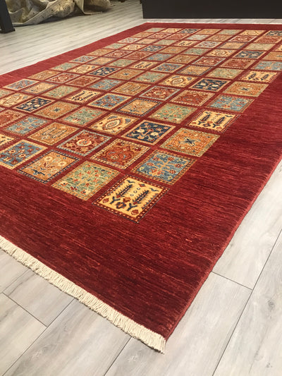 Pakistan Bakterie Ziegler Hand Knotted Wool 9x12