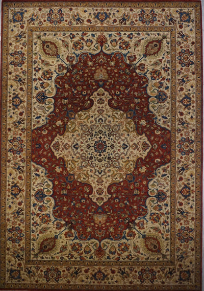 India Tabriz Hajijalili Hand Knotted Wool 10x14