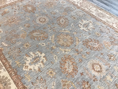 Pakistan Ziegler Hand Knotted Wool 9x13
