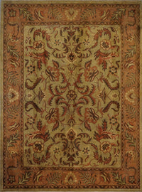 India Jaipur Hand Knotted Wool  9X12