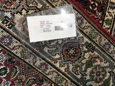 India Tabriz Mahi Hand Knotted Wool 3x5