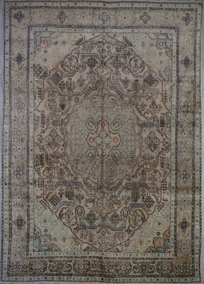 Persian Old Tabriz Hand Knotted Wool 10x13