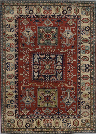 Pakistan Kazak Hand Knotted Wool  6x8