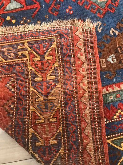 Persian Antique Caucasia Hand Knotted Wool 5x8