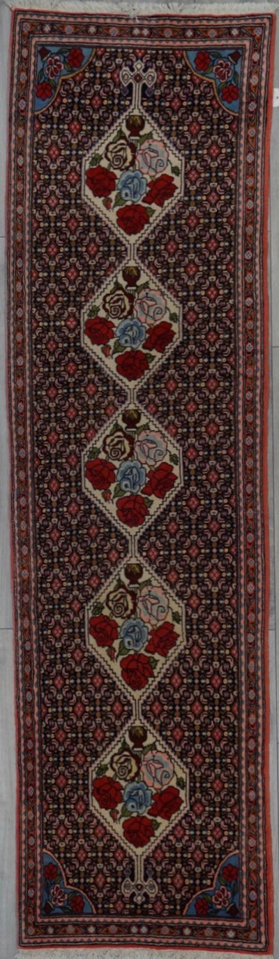 Old Persian Bidjar Hand Knotted Wool 3X10