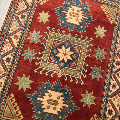 Pakistan Kazak Hand Knotted Wool 4x5