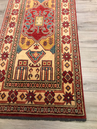 Pakistan Kazak Hand Knotted Wool 3x13