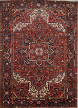 Persian Heriz Antique Hand Knotted Wool 8x10