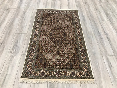 India Tabriz Mahi Hand Knotted Wool & Silk 3x5