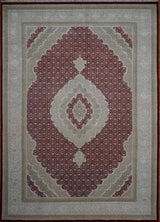 India Tabriz Mahi Hand Knotted Wool & Silk 7x10