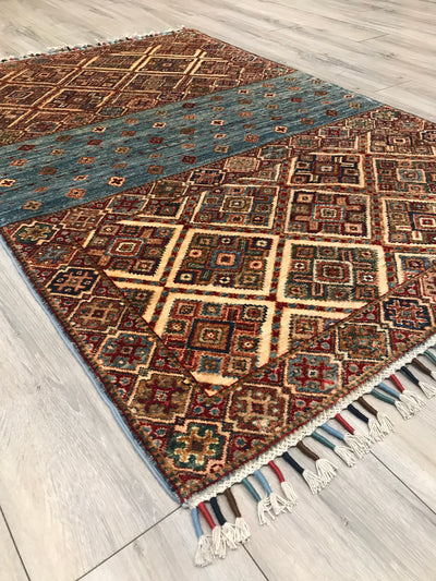 Pakistan Kazak Korjeen Hand Knotted Wool 4x6