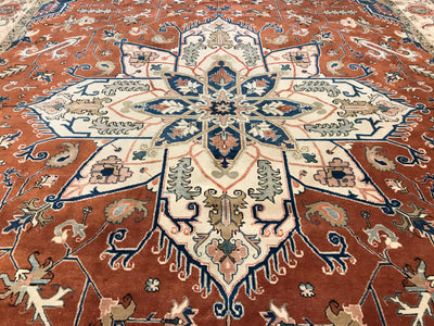 Persian Heriz Hand Knotted Wool 12x15