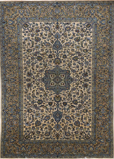 Persian old Kashan Hand Knotted Wool 5x8